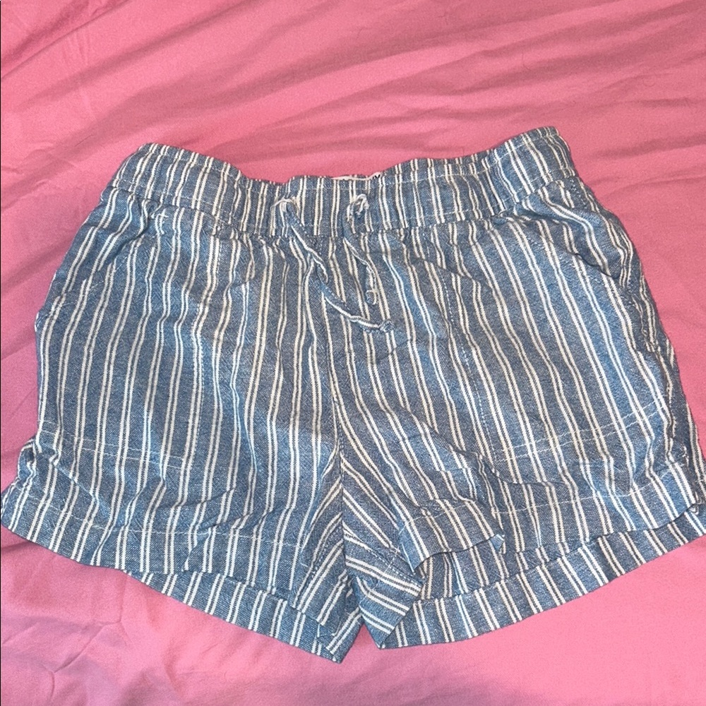 Old Navy Blue and White Striped Casual Shorts
